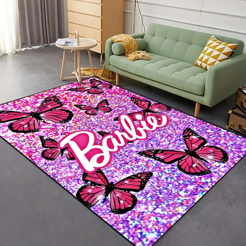 MINISO Ковер с логотипом Барби для гостиной спальни прикроватной тумбочки ванной