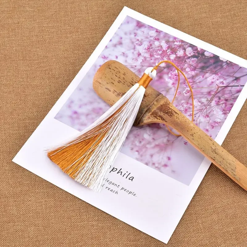 Двойной цвет 12 см шелковое китайское платье с бахромой ханьфу кулон DIY ароматная