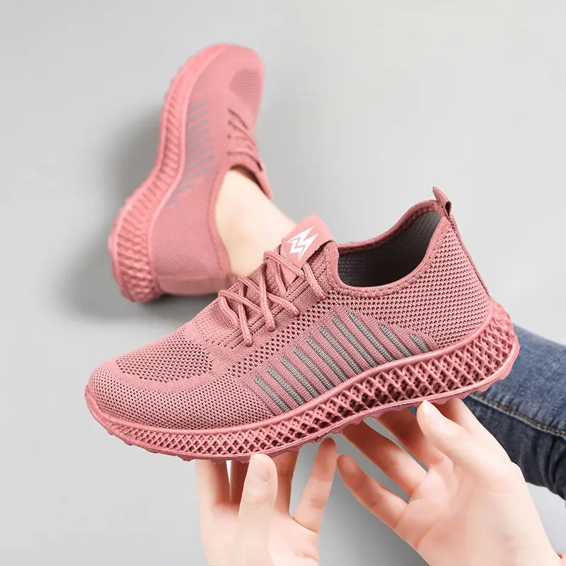 

Sneakers Shoes Women Lightweight Outdoor Sports Shoe Breathable Mesh Comfort Running Shoes Air Cushion Lace Up tênis New Fashion
