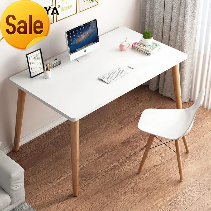 

Стол письменный из массива дерева, простой компьютерный стол для студентов и дома в сборе, офисный стол