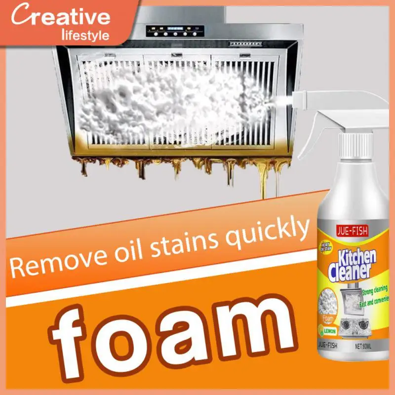 

Domestic Oil Stain Cleaner Be In Common Use Multipurpose Abstergent 60ml Strong Cleaning Power Detergent Portable Foam Cleaner