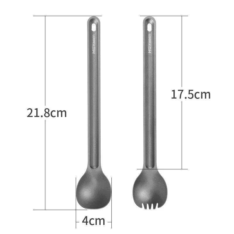 

Titanium Long Handle Spoon Fork Light Weight Titanium Tableware Picnic Utensils Spoon Fork Outdoor Travel Supplies