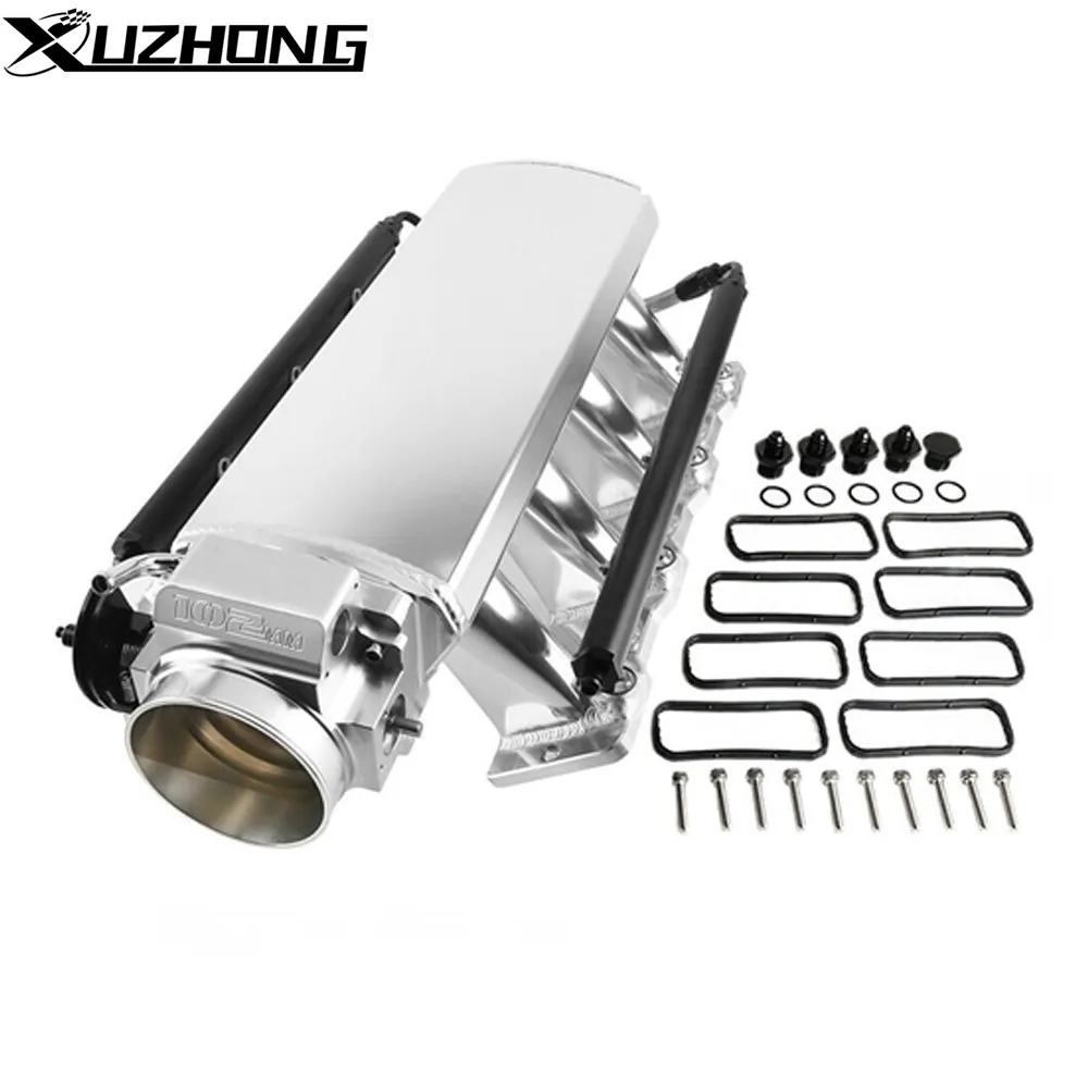 

Racing Intake Manifold Rail 92mm/102mm For LS LS1 LS2 LS6 Chevrolet GMC Pontiac Eight Hole Intake Manifold Throttle Body