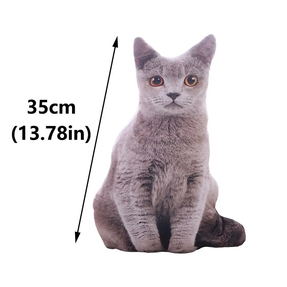 Плюшевая Реалистичная 3D кукла-кошка мягкая мультяшная имитация кота плюшевая