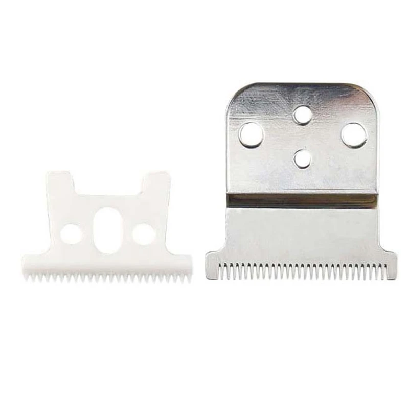 

T-Outliner Blade for Andis Slim Pro Li Trimmer D7 D8 Clipper T-Blade for Detail Trimmer Silver