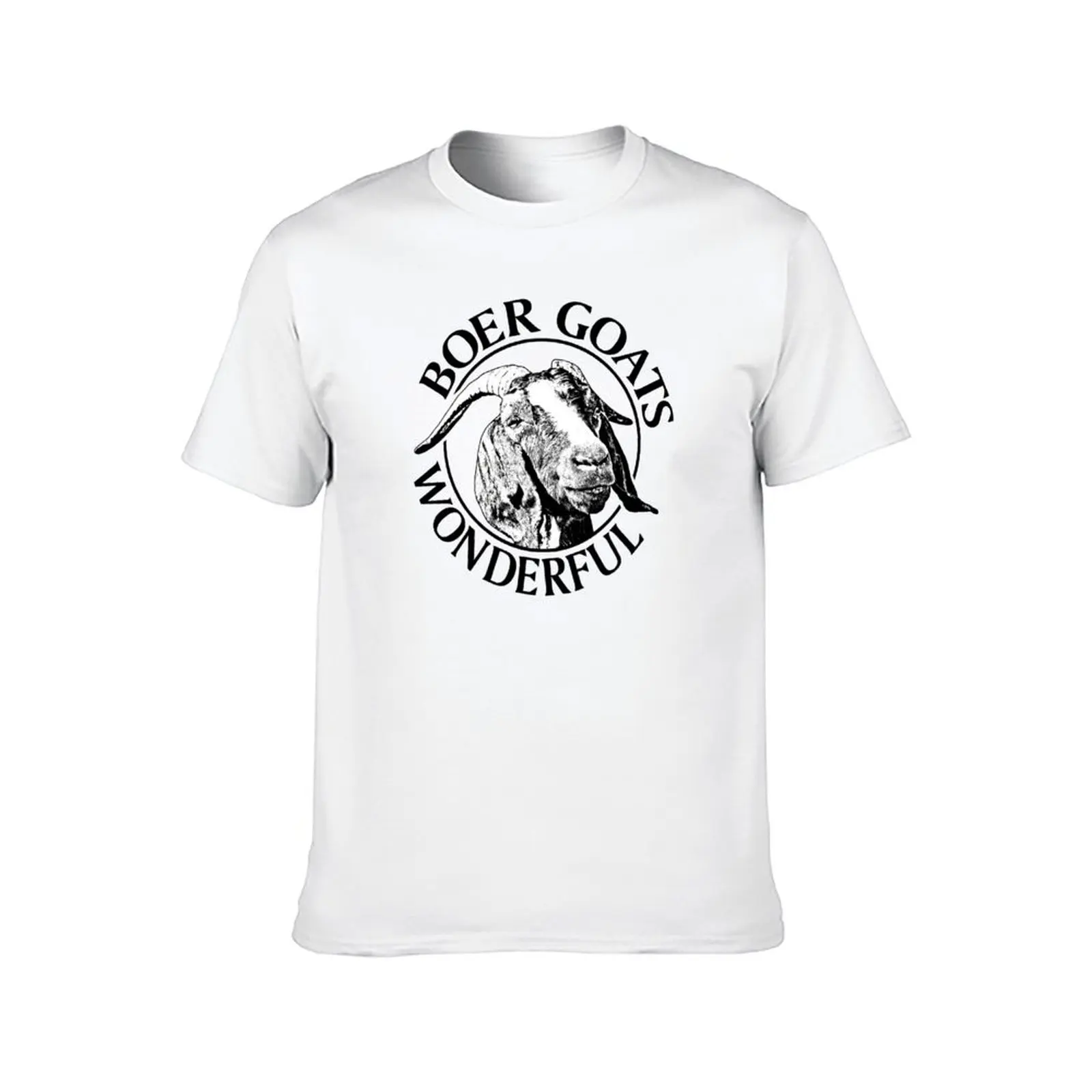 Фото Boer Goats Wonderful T-Shirt футболки для мужчин винтажная мужская футболка с рисунком дизайнерская футболка №2