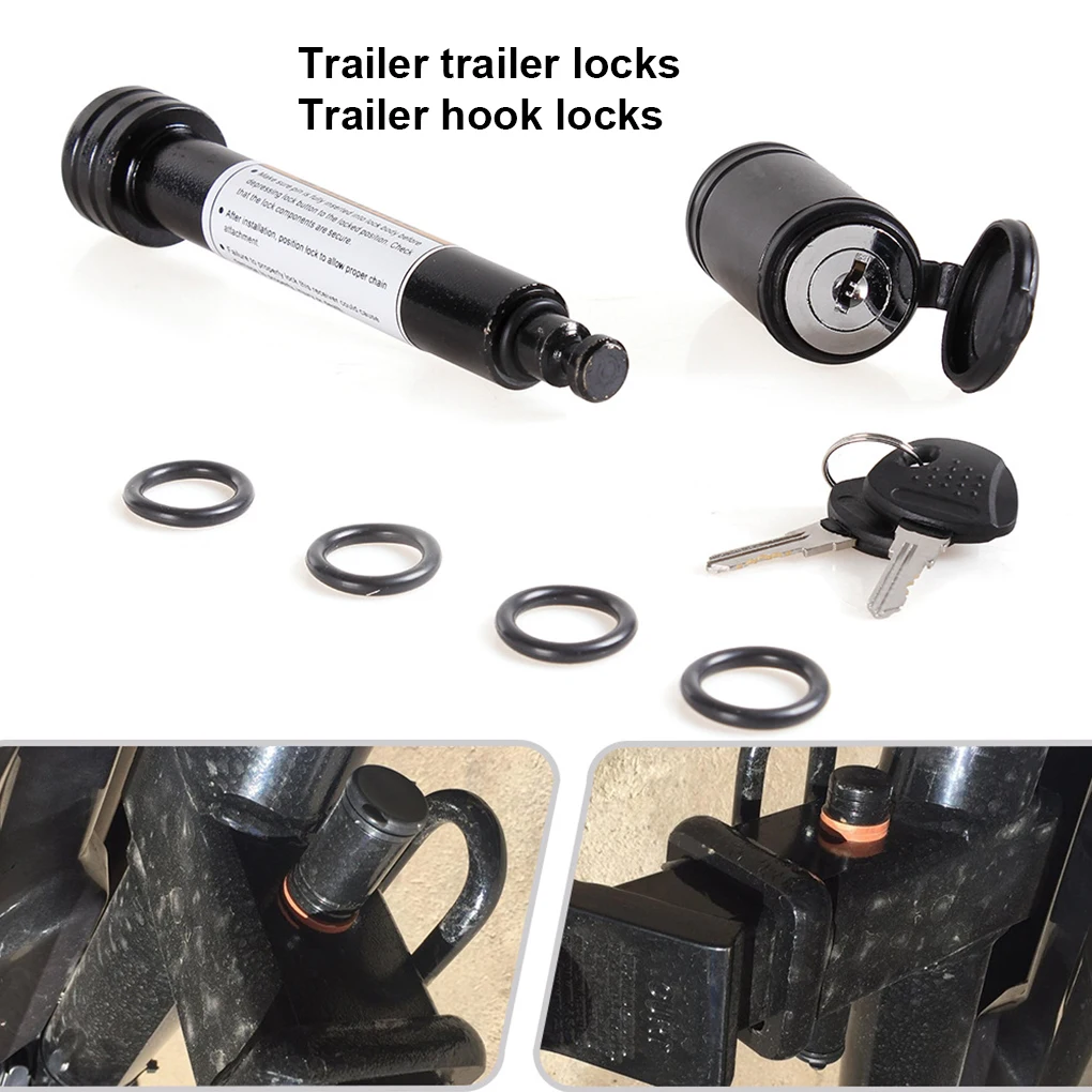 

Trailer Hitch Lock Detachable Anti-lost Waterproof Universal Anti-corrosive Powder Coating Pin Accessories with 2 Keys