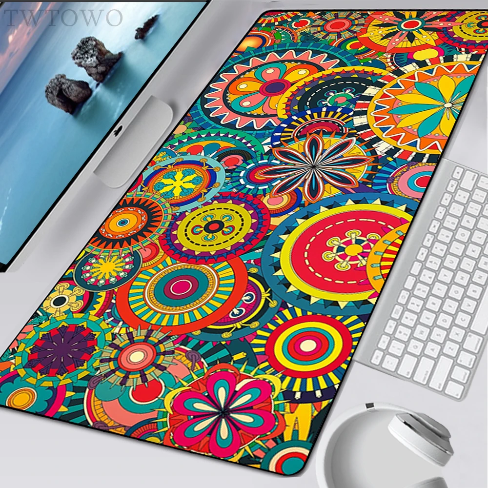 

Mandala Mouse Pad Gamer Custom Home New Mouse Mat keyboard pad Desk Mats Carpet Anti-slip Laptop Gamer Table Mat Mice Pad