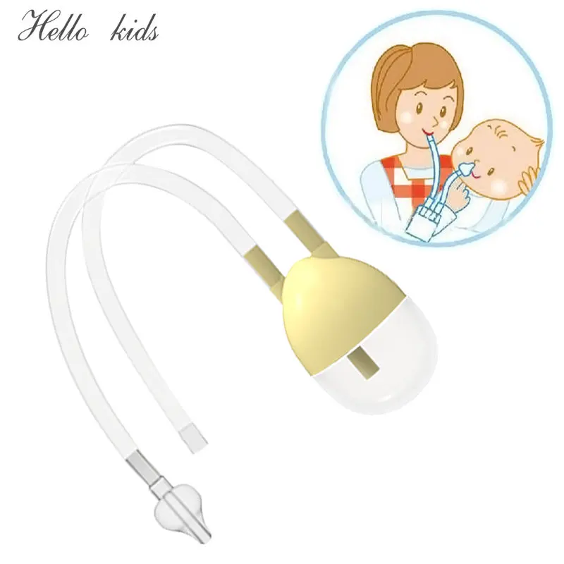 New Born Baby Safety Nose Cleaner Vacuum Suction Nasal Aspirator Bodyguard Flu Protection Accessories BM