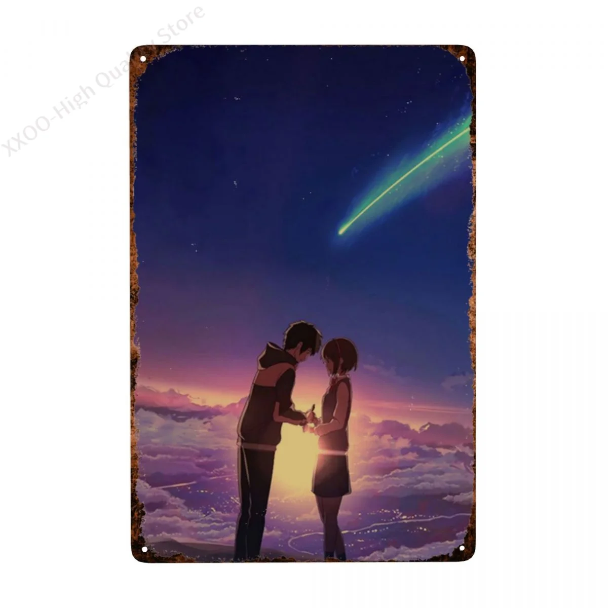 

Anime Poster Your Name - Vintage Metal Tin Sign Poster Plaque Wall Decor Bar Cafe Garden Outdoor Decoration Garage