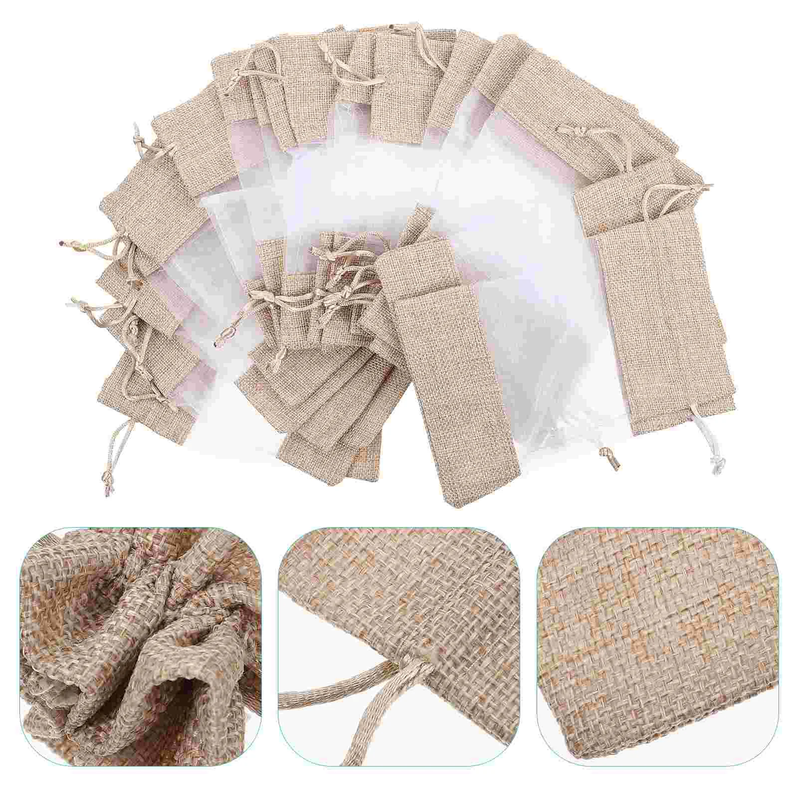 

Gift Pouches Wedding Drawstring Candy Christmas Treat Packing Supplies Party Linen Burlap Jewelries Jewelry Organza Cookie