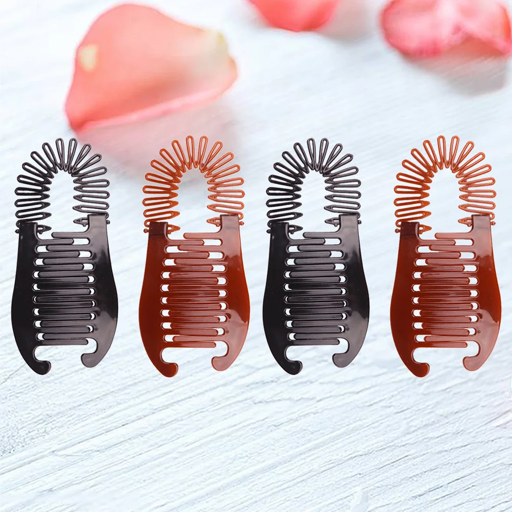 

Hair Banana Clips Clip Interlocking Ponytail Fishtail Comb Grips Holder Women Clincher Claw Combs Accessories Vintage Hairpins