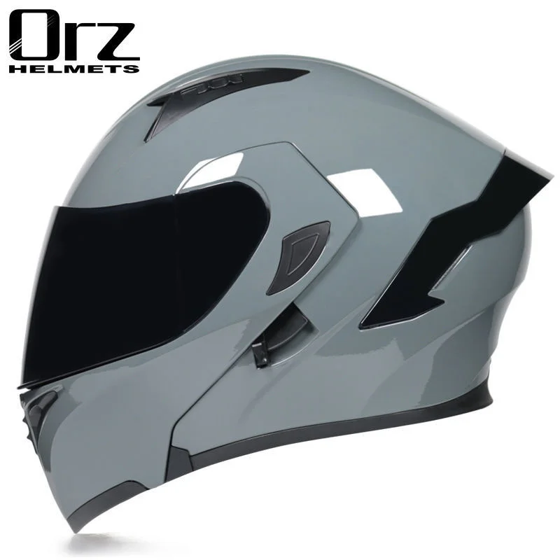 Suitable for  Orz electric vehicle helmet faceless helmet full helmet tail half helmet protective helmet personality helmet