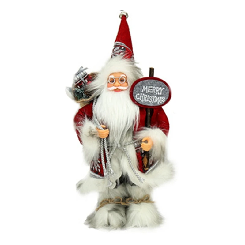 

Santa Claus Christmas Decorations New Year Gift Santa Claus Doll High Grade Home Ornaments Children Toy Gifts