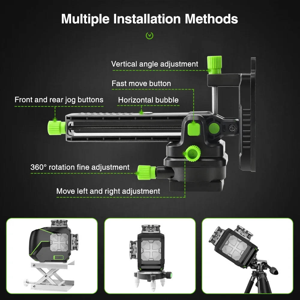 Huepar S03CG с жестким чехлом для переноски функция Bluetooth и наружный импульсный режим 3D