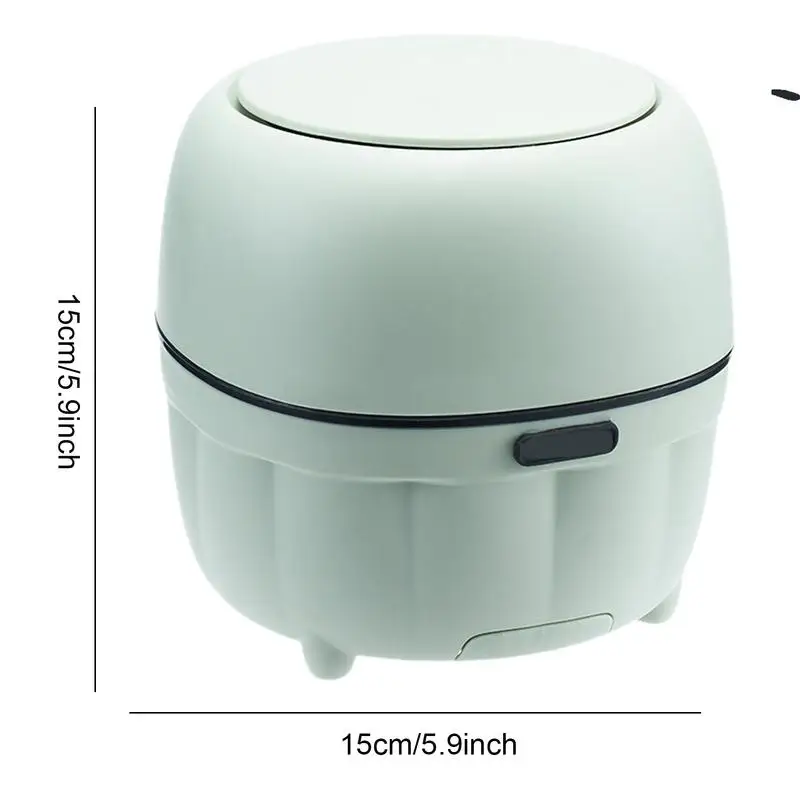 Mały kosz na śmieci z górną pokrywą Biurkowy Organizer do przechowywania Kosz tacą telefon blat stołu biurkowego