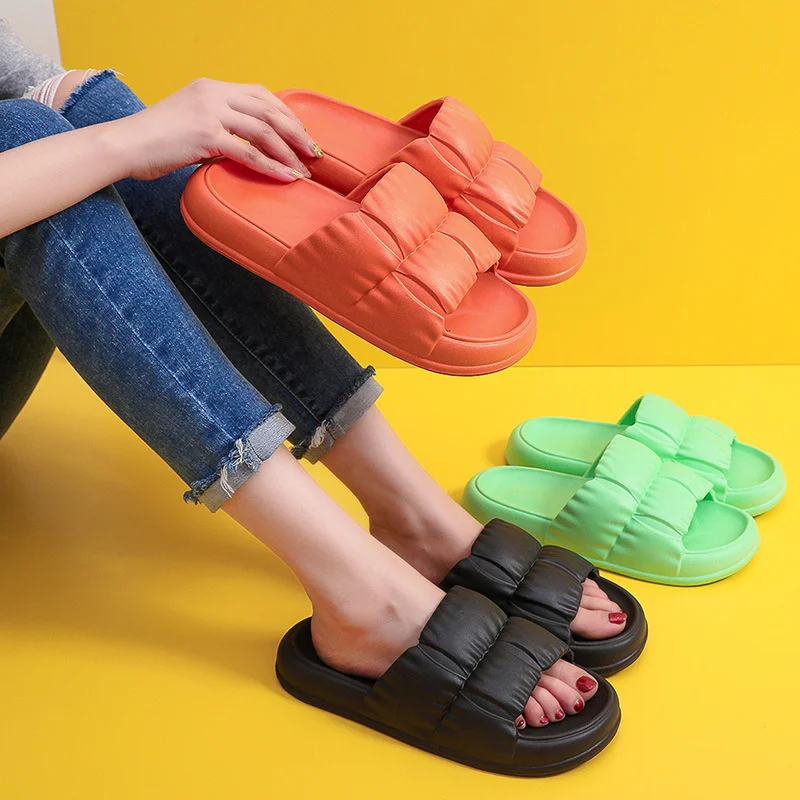 

Шлепанцы для мужчин и женщин, нескользящая подошва, пляжные сандалии для дома, обувь для пар, лето 2023