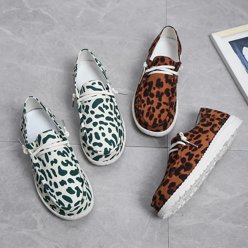 

Large Size Women's Shoes 43 42 Spring and Autumn New Single Shoes Canvas Shoes Casual Sports Lace Up Round Toe Flat Casual