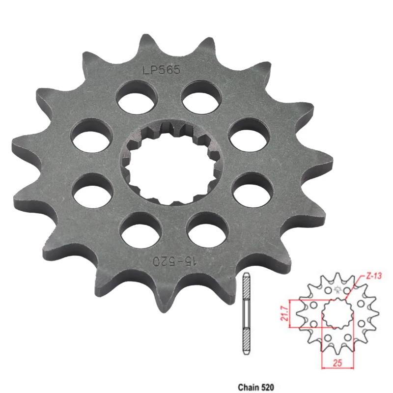 Передняя Звездочка для мотоцикла Suzuki RGV250N 520 Inazuma 97-04 SFV650 Gladius 09-15 SV650 SV650A SV650XA 16-22 GS500E
