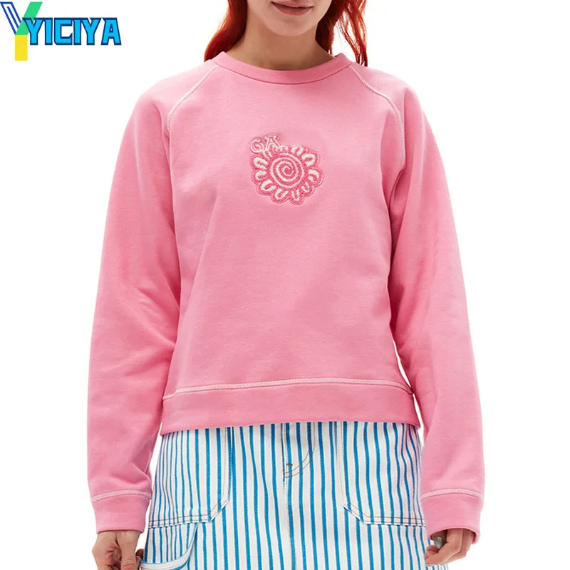 

YICIYA Hoodie GANN brand Denmark Sweatshirt hoodies Woman Clothing high street Embroidery Long Sleeves Top Sweatshirts pullovers