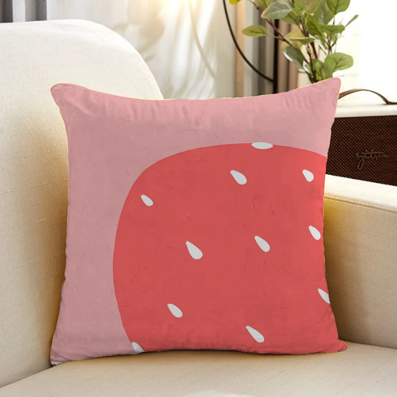 

Fruit Cushion Pillowcase Decorative Pillows for Sofa Pillow Cover 45x45 Cushions Covers Anime Bed Throw Home Decor Sleeping Hugs