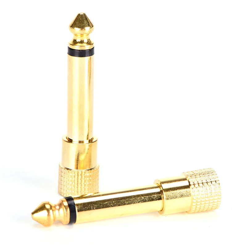 

1PC 6.35mm 1/4" Male To 3.5mm 1/8" Female Audio Converter 6.35 Male To 3.5 Female Stereo Terminal Plug Headphone jack Adapter