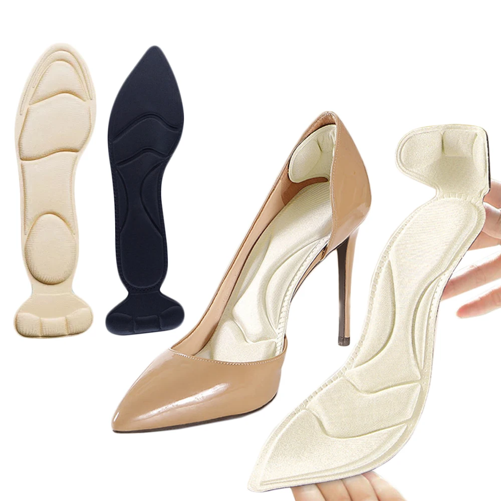 Memory Foam Insoles for Women High Heels Shoes Inserts Foot Arch Support Insole Sweat Absorption Breathable Massage Shoe Cushion