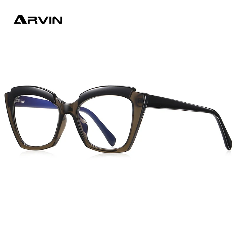 

Оправа для очков «кошачий глаз» для мужчин и женщин, ретро, прозрачная, с Anti Blue Light оправой, модные компьютерные, по рецепту