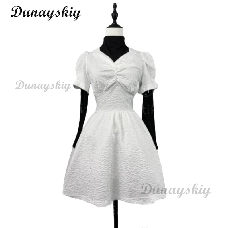 Костюм для косплея Komatsu Nano рабочая одежда бабушки белое платье с
