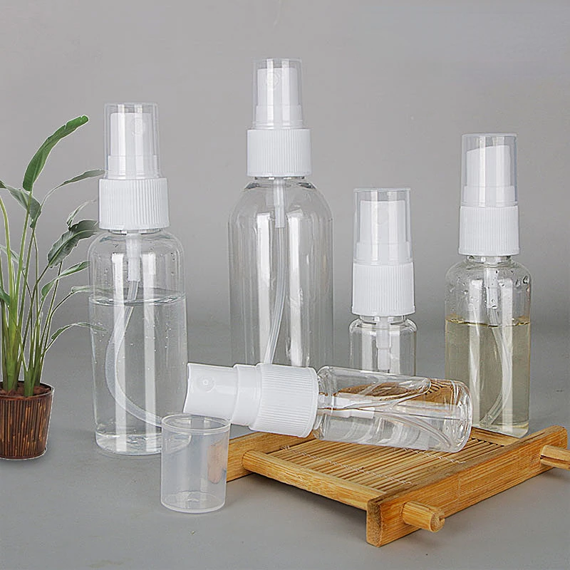

20/30/50/60/80/100ml Refillable Bottles Transparent Plastic Perfume Atomizer Mini Empty Spray Bottle Portable Travel Accessories