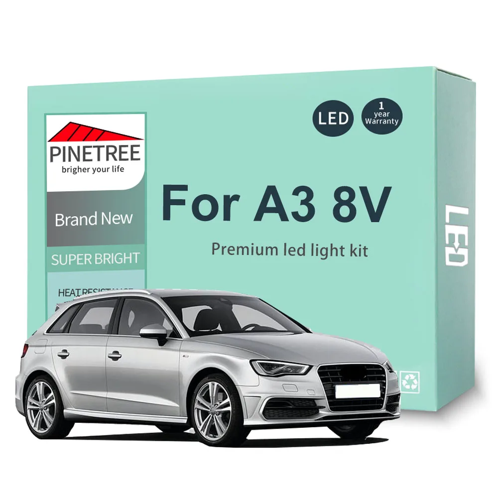 14 шт. комплект светодиодного освещения для салона A3 S3 RS3 8V 2013-2018 Sportback Sedan Dome Map Door