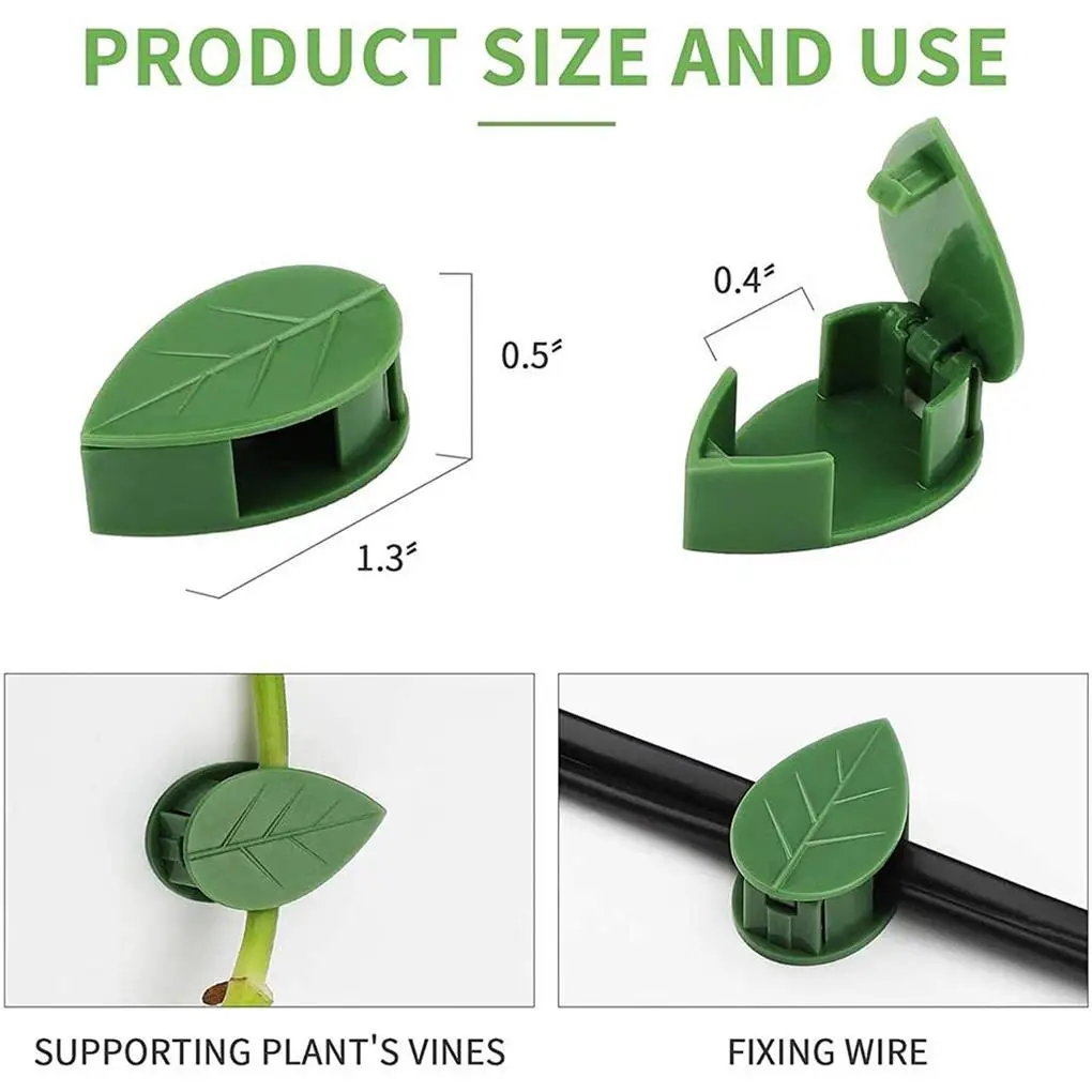 

10 Pieces Climbing Plant Support Fixing Snap Invisible Fixture Wire Fixer Clip Supporting Garden Patio Accessories