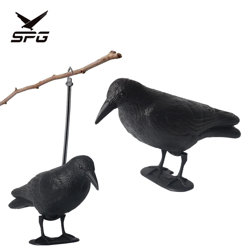 Черный ворона Охотничья приманка птица 3D мишень лук и стрела сдерживание пугала
