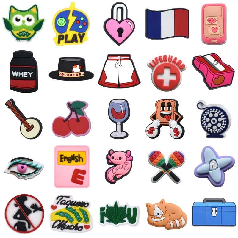 

Men Kids Decorations for Crocs Boy Shoes Accessories Packs Gifts Wholesale Bulk Para Pins Shoe Charms Girl Women Charm Set Jeans