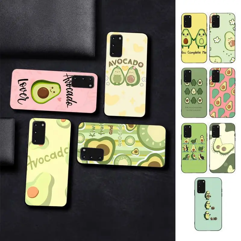 

Cute Cartoon Fruit Avocado Phone Case for Samsung S10 21 20 9 8 plus lite S20 UlTRA 7edge