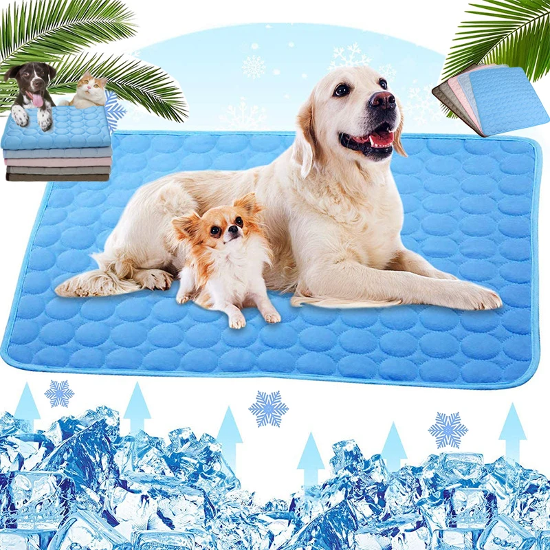 Охлаждающий коврик для собак подстилка домашних питомцев дышащая с
