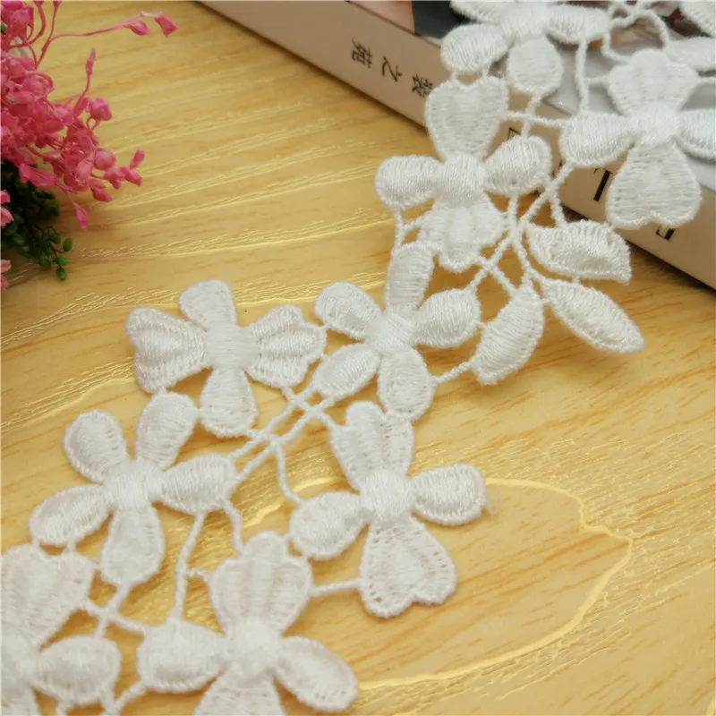 19 ярдов 5 см хлопковая кружевная лента ручная вышивка сделай сам материал для