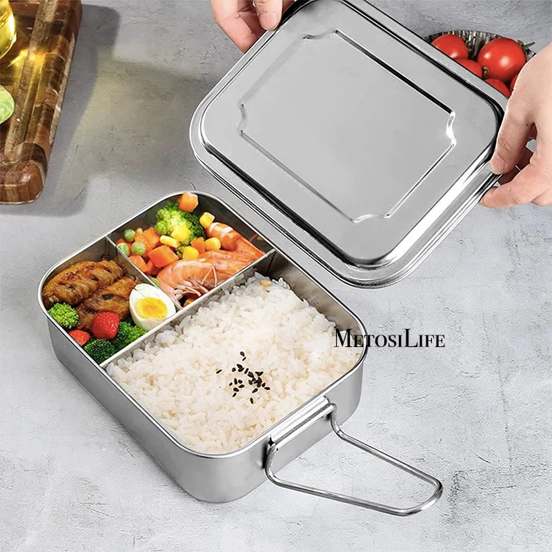 

Bento box детский Ланч-бокс из нержавеющей стали 304, школьный офис для взрослых