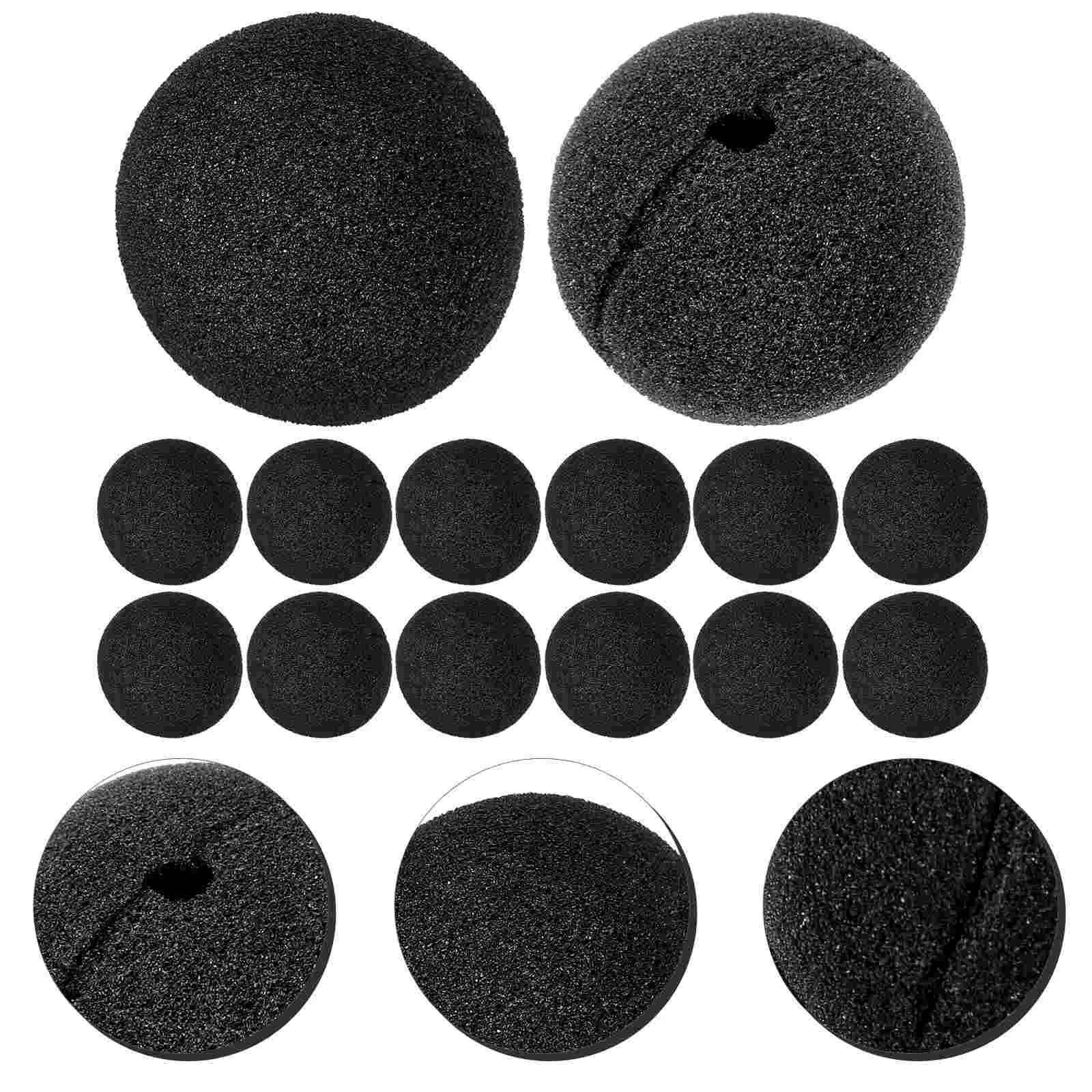 

50 шт. цирковая губка для носа клоуна, нос клоуна для рождественских цирковых принадлежностей (черный)