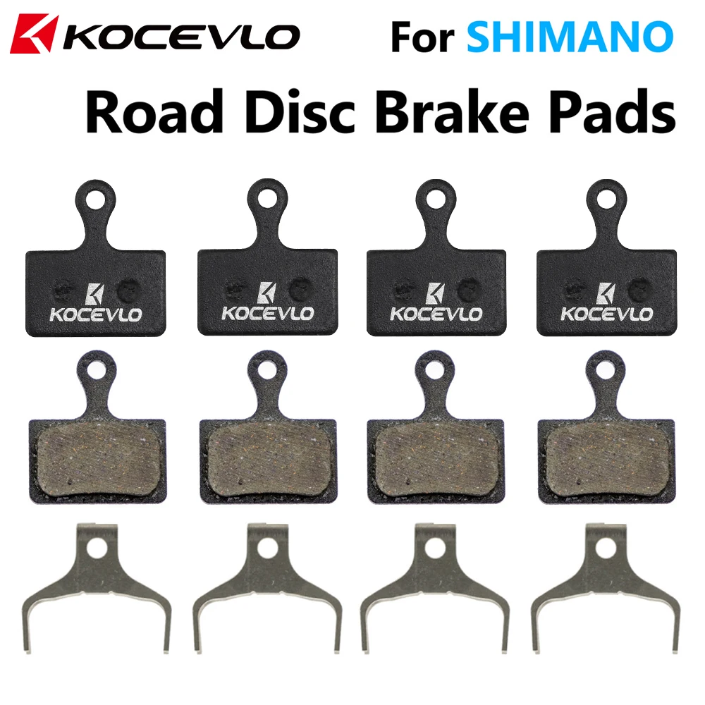 

4 Pair Kocevlo Road Disc Brake Pads for SHIMANO Flat Mount Road Disc Caliper L03A R9170 R8070 7020