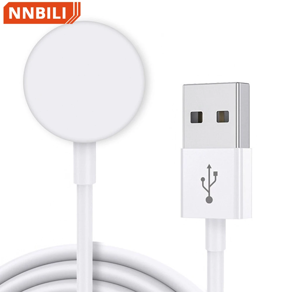 

Suitable For Apple Watch Charger Portable Mini Wireless Magnetic Absorption For iWatch 8 7 6 SE Watch Series 5 4 Base Round Coil