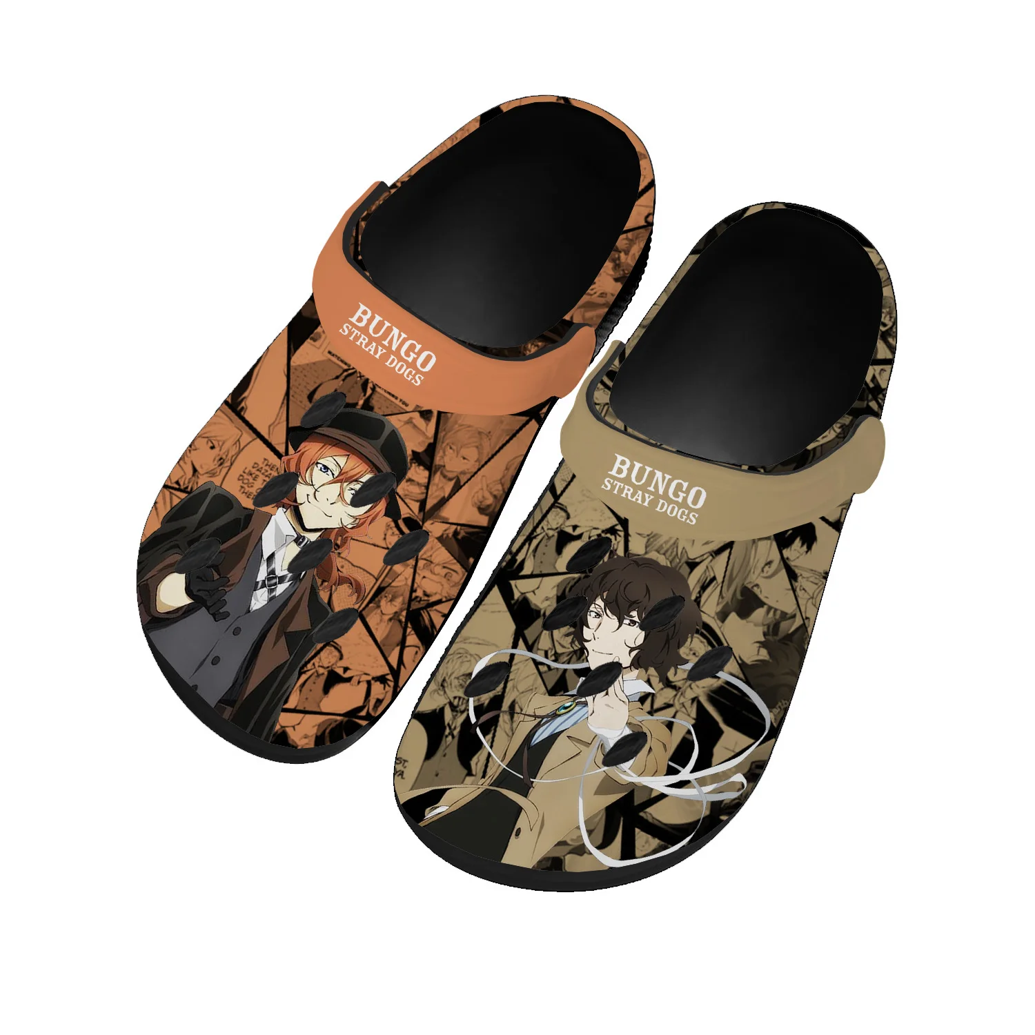 

Bungo Stray Dogs Dazai Osamu Home Clogs Mens Womens Teenager Custom Made Water Shoes Comics Garden Beach Hole Slippers Sandals