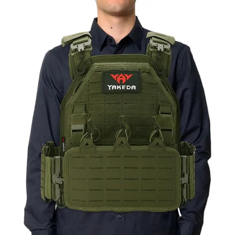 

Жилет мужской Утяжеленный для тренировок на открытом воздухе, дышащий Удобный регулируемый размер, жилет для страйкбола, уличная одежда для тренировок