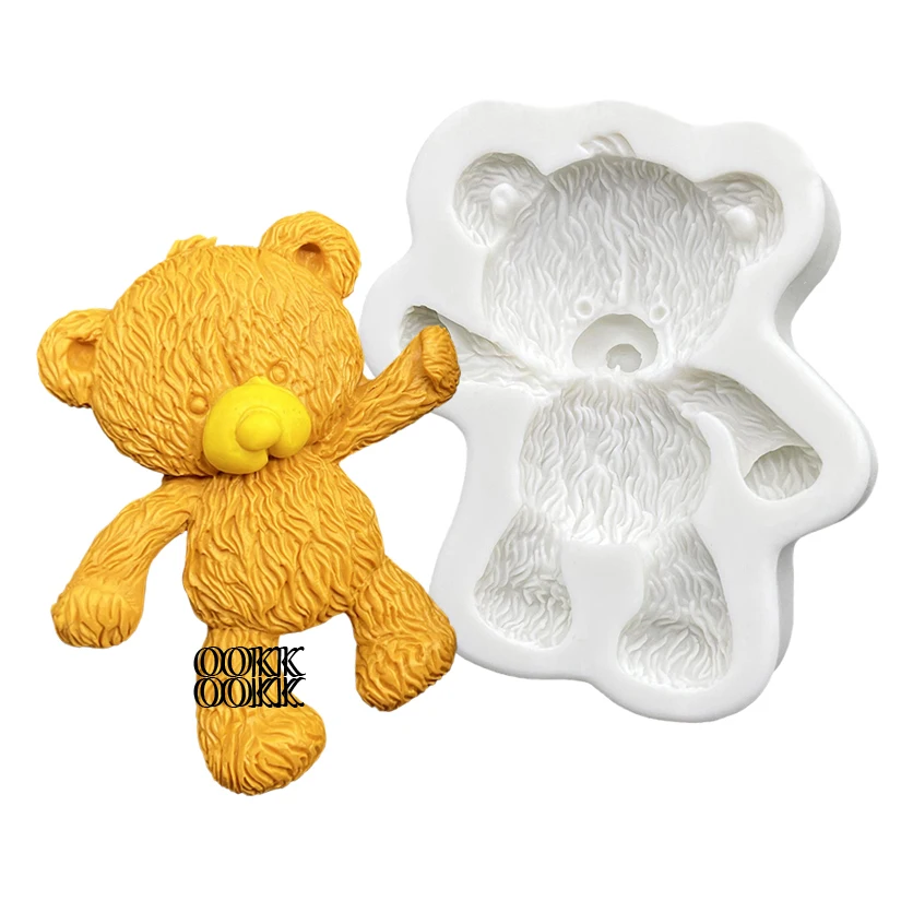 

Медведь, силиконовая форма для выпечки тортов, искусственный кекс, инструменты из смолы, инструменты для украшения помадки