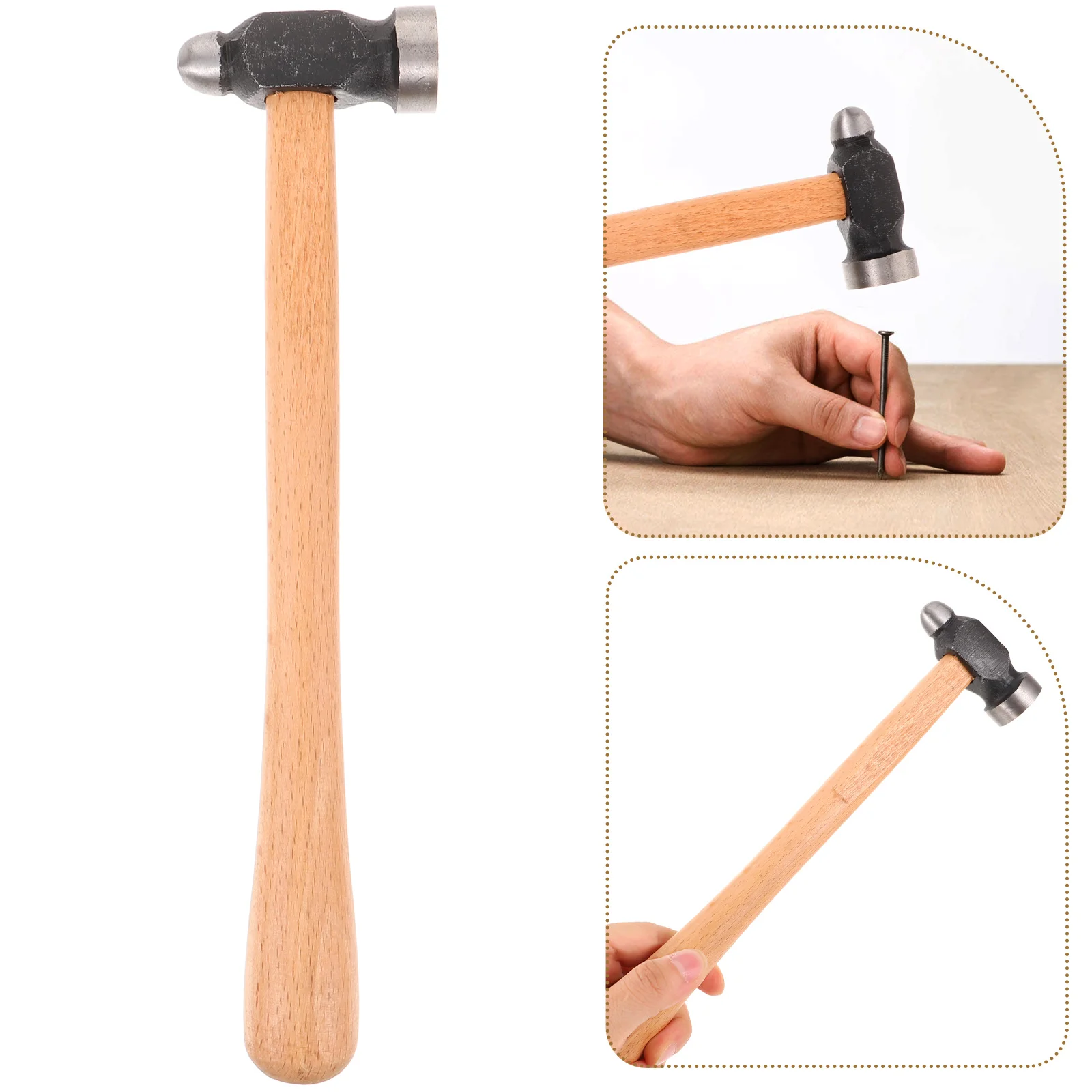 

Tools Woodworking Mallet Hammer Wooden Round Head Iron Furniture Installation Home