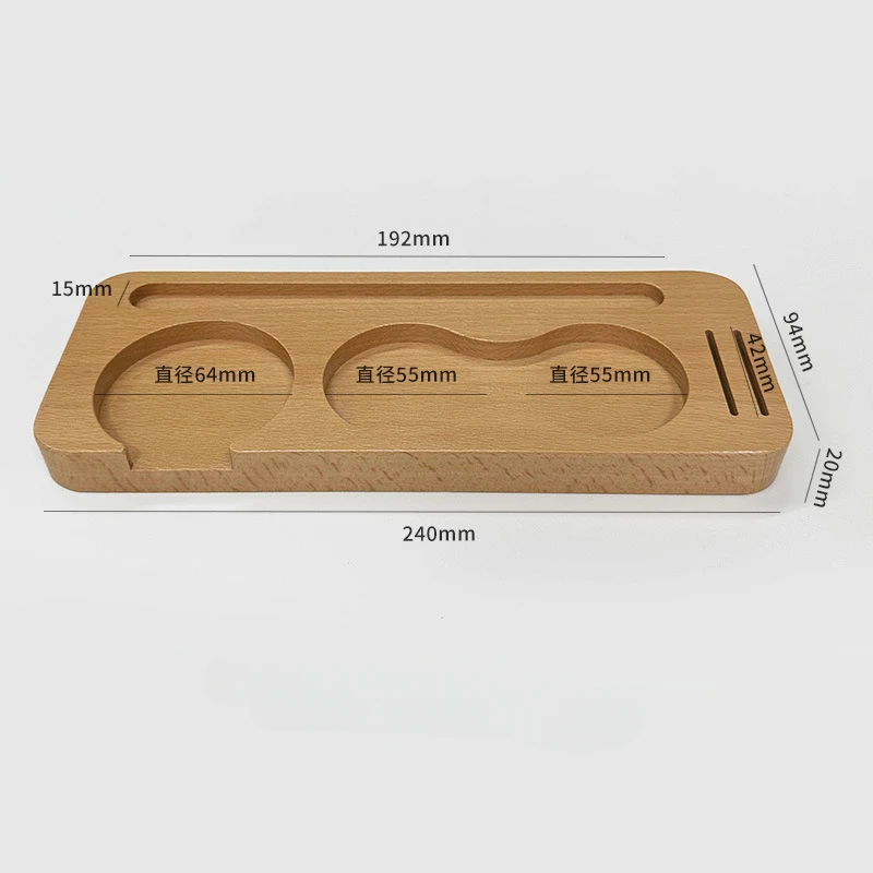 Кофейный пресс с основанием для порошка из Букового дерева ручка 51/53/58 мм