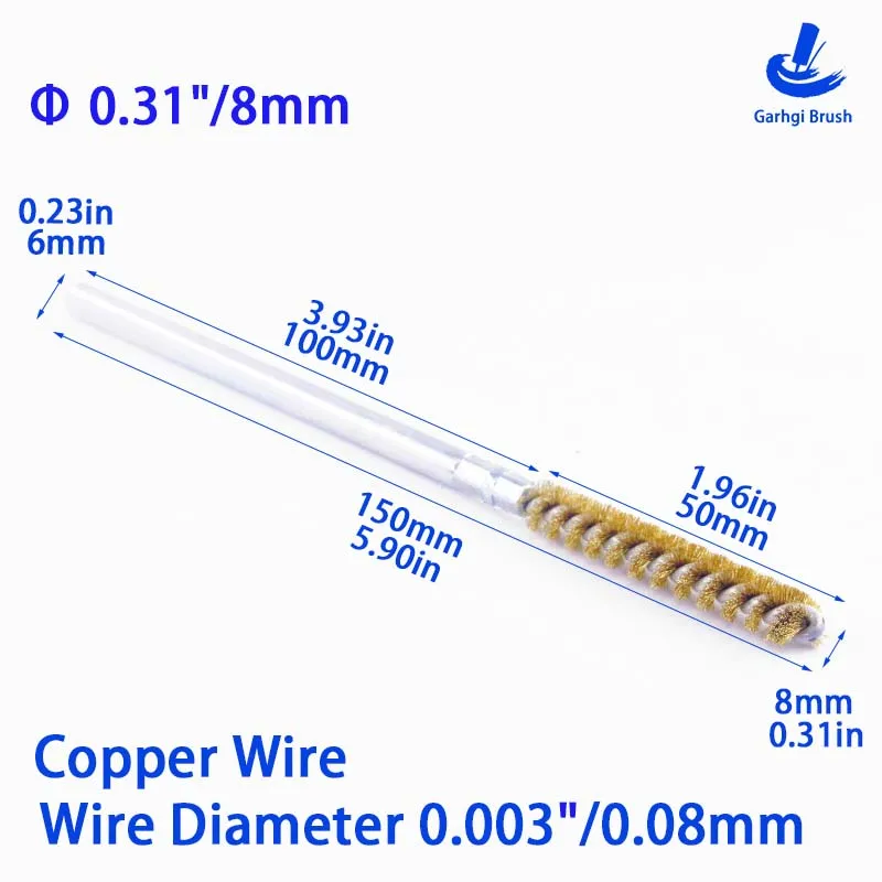 

Витые проволочные щетки для дрели «сделай сам», 60x160 мм, щетка для трубок из медной проволоки, внутренний диаметр, удаление заусенцев, полировка, очистка, очиститель латунных труб