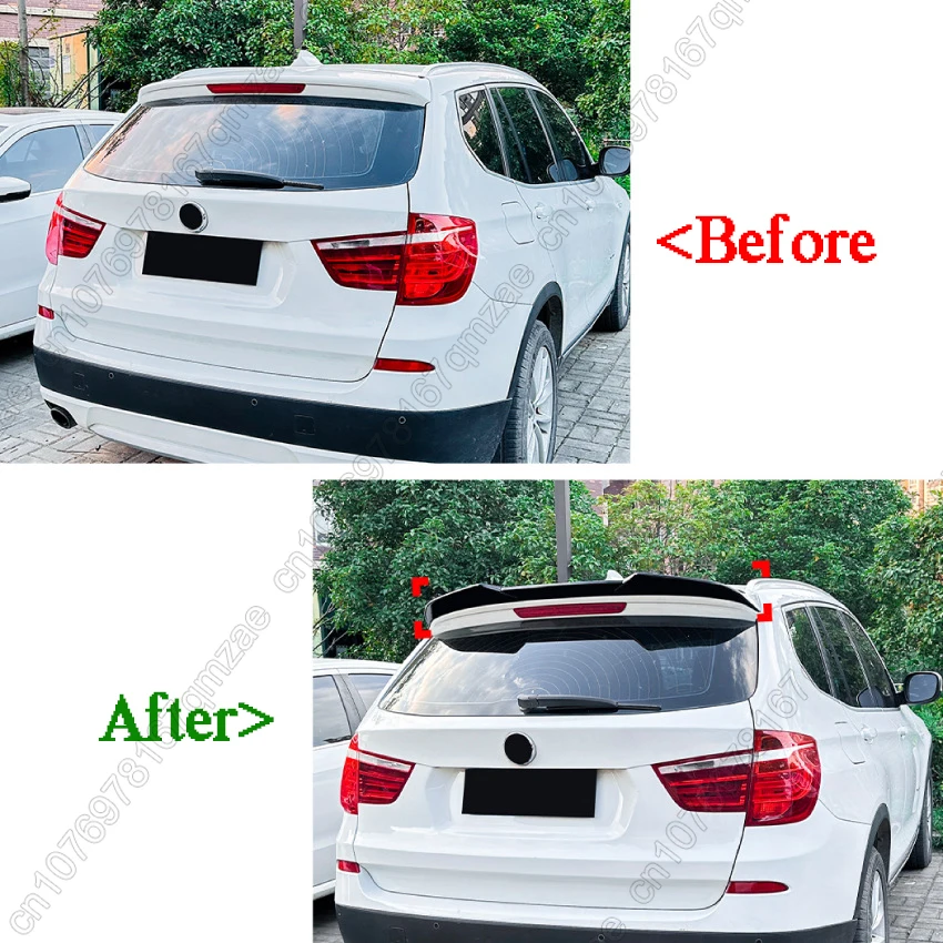 Глянцевый черный спойлер на заднее крыло в стиле M внешняя модификация комплект