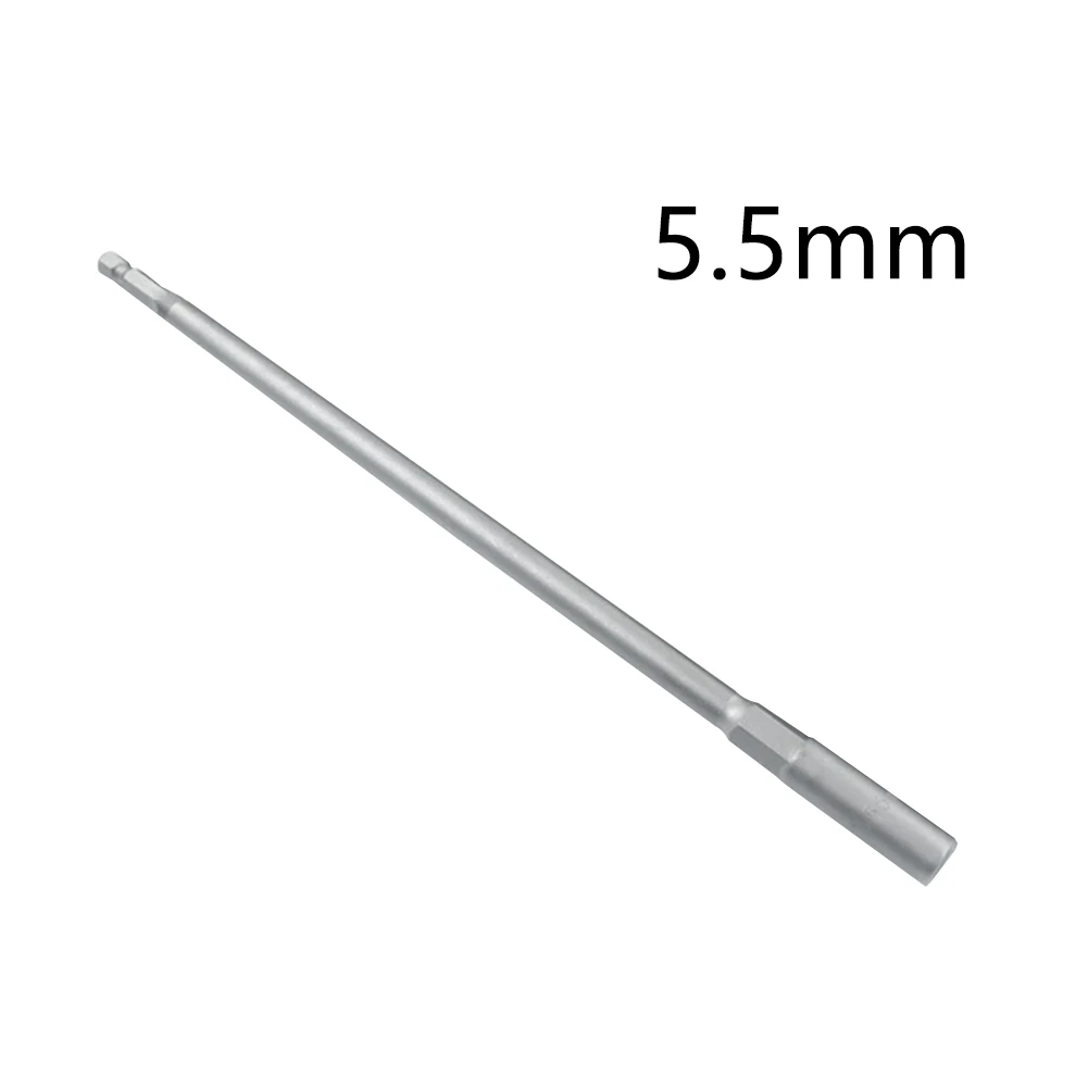 

1pc 250mm Socket Wrench Sleeve Bit Nut Driver Bolt Nut Driver Bit Impact Drill Bits Adapter Socket Wrench Extension Bar 5.5-19mm