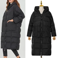 free shipping 2022 fashion women coats winter casual long warm cotton clothes hoody jackets with big pockets outwear